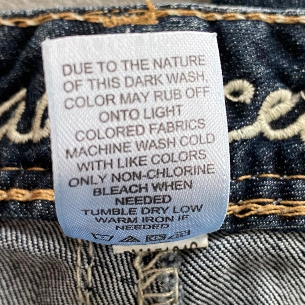 Maurices Womens Y2K Straight Leg Jeans Size 3/4 Short Dark Wash Low Rise Stretch - Picture 8 of 12